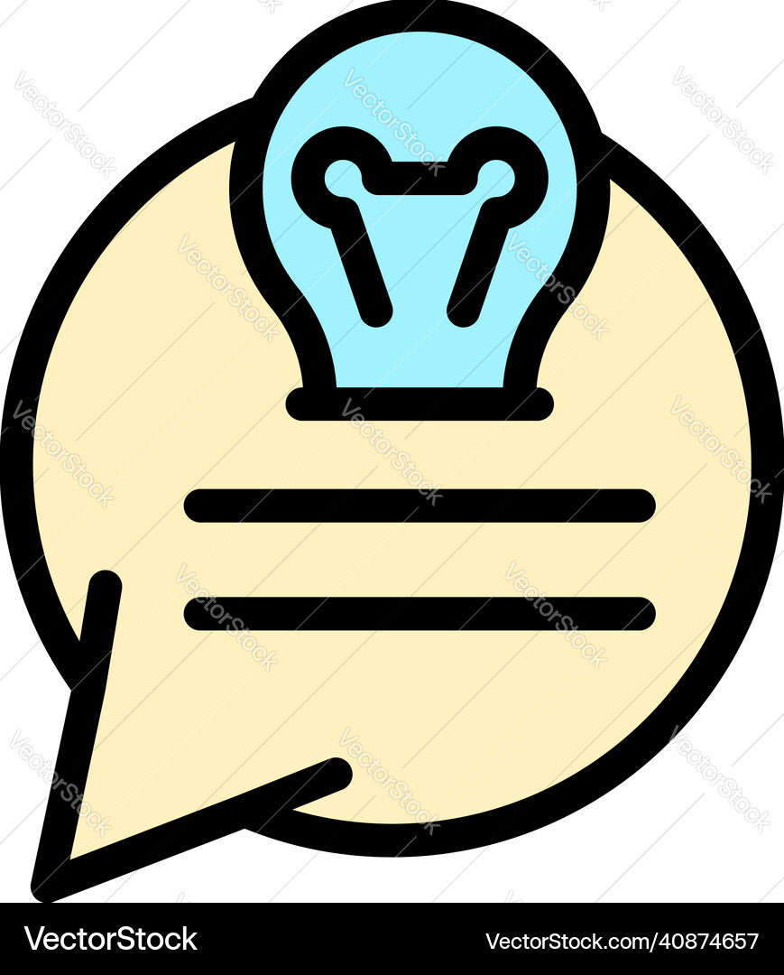 Hint tips icon color outline Hint tips icon color outline vector image