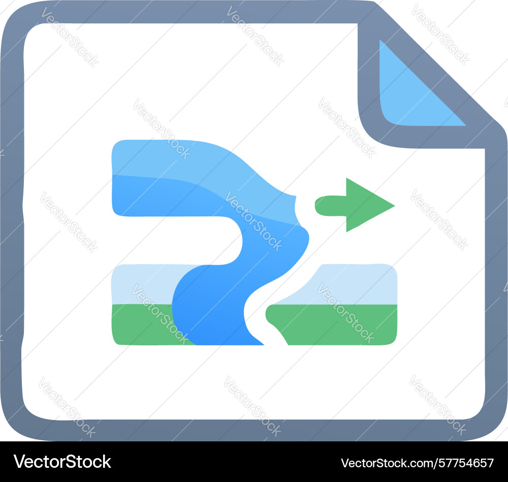 Undo redo document icon efficient revision vector image