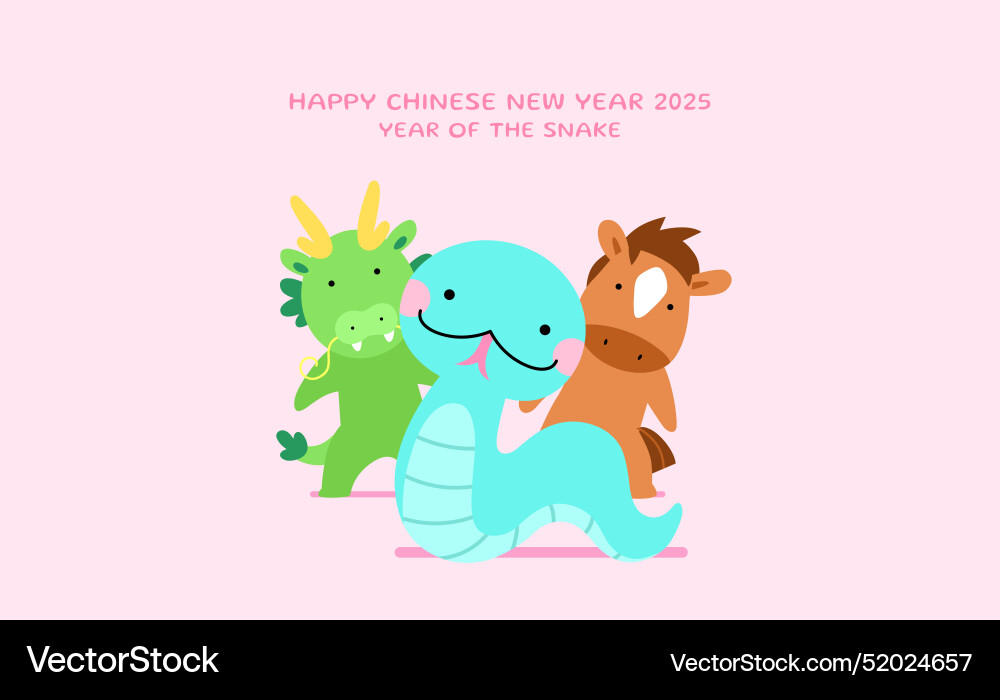Zodiac snake for new year 2025 Zodiac snake for new year 2025 vector image