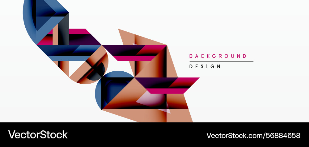Abstract geometric shapes overlap creating Abstract geometric shapes overlap creating Vector Image