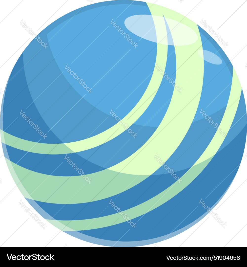 Blue sphere showing abstract planet rotating Blue sphere showing abstract planet rotating vector image