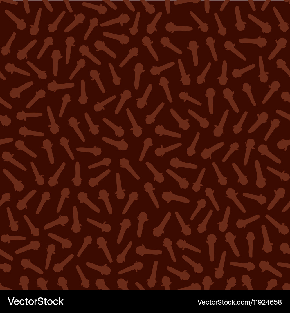 Cloves seamlessly repeating texture background Vector Image