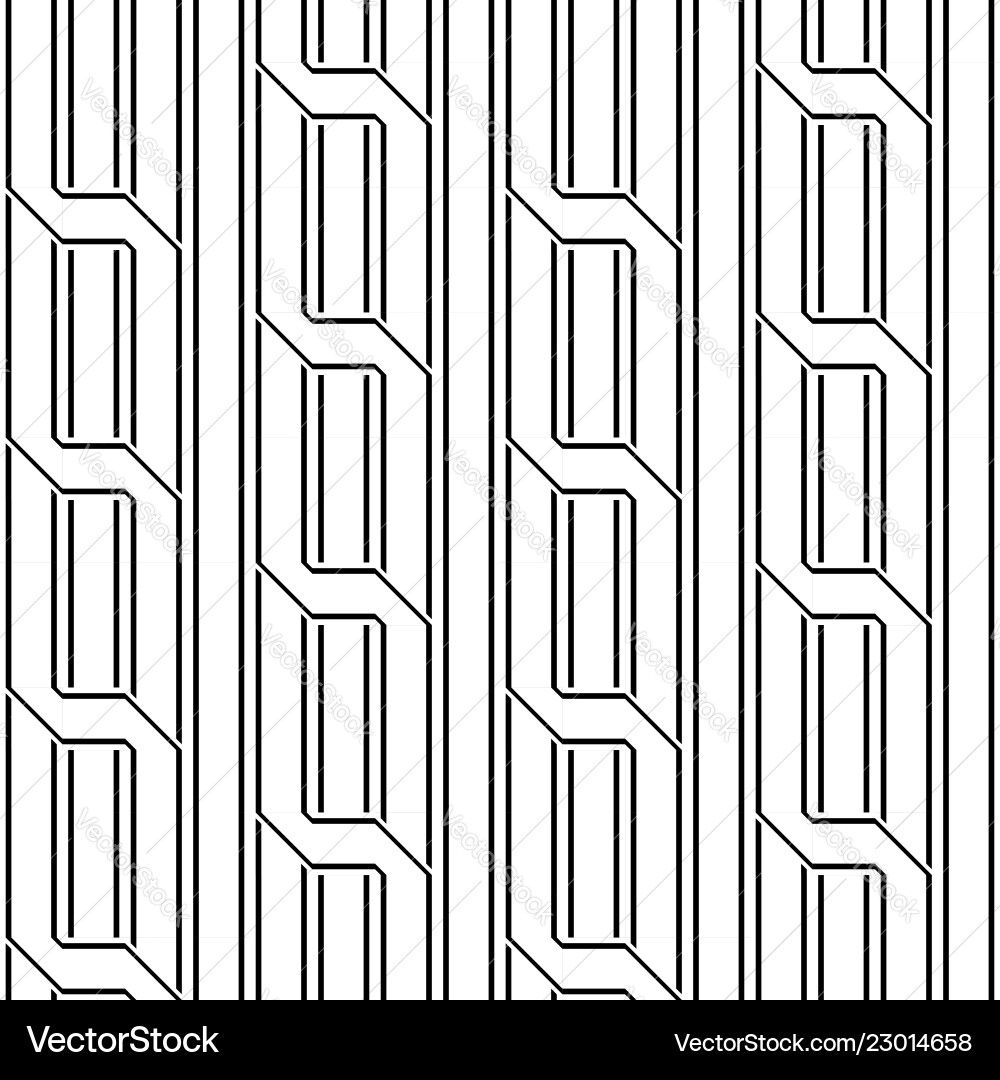 Design seamless monochrome zigzag pattern Vector Image