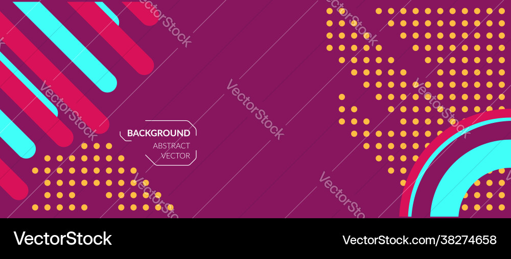 Dynamic multi-colored lines circles yellow dots Dynamic multi-colored lines circles yellow dots vector image