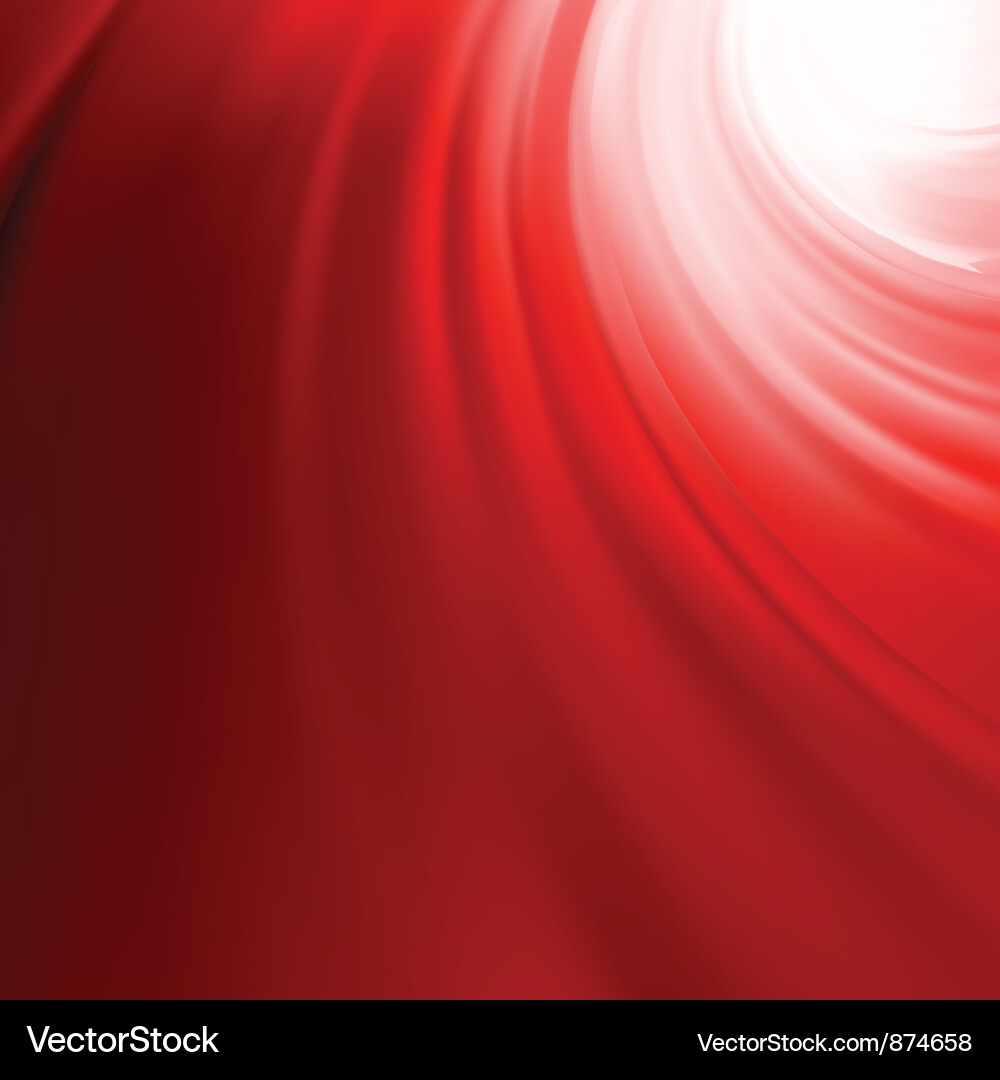 Dynamic Red Swirl Background vector image