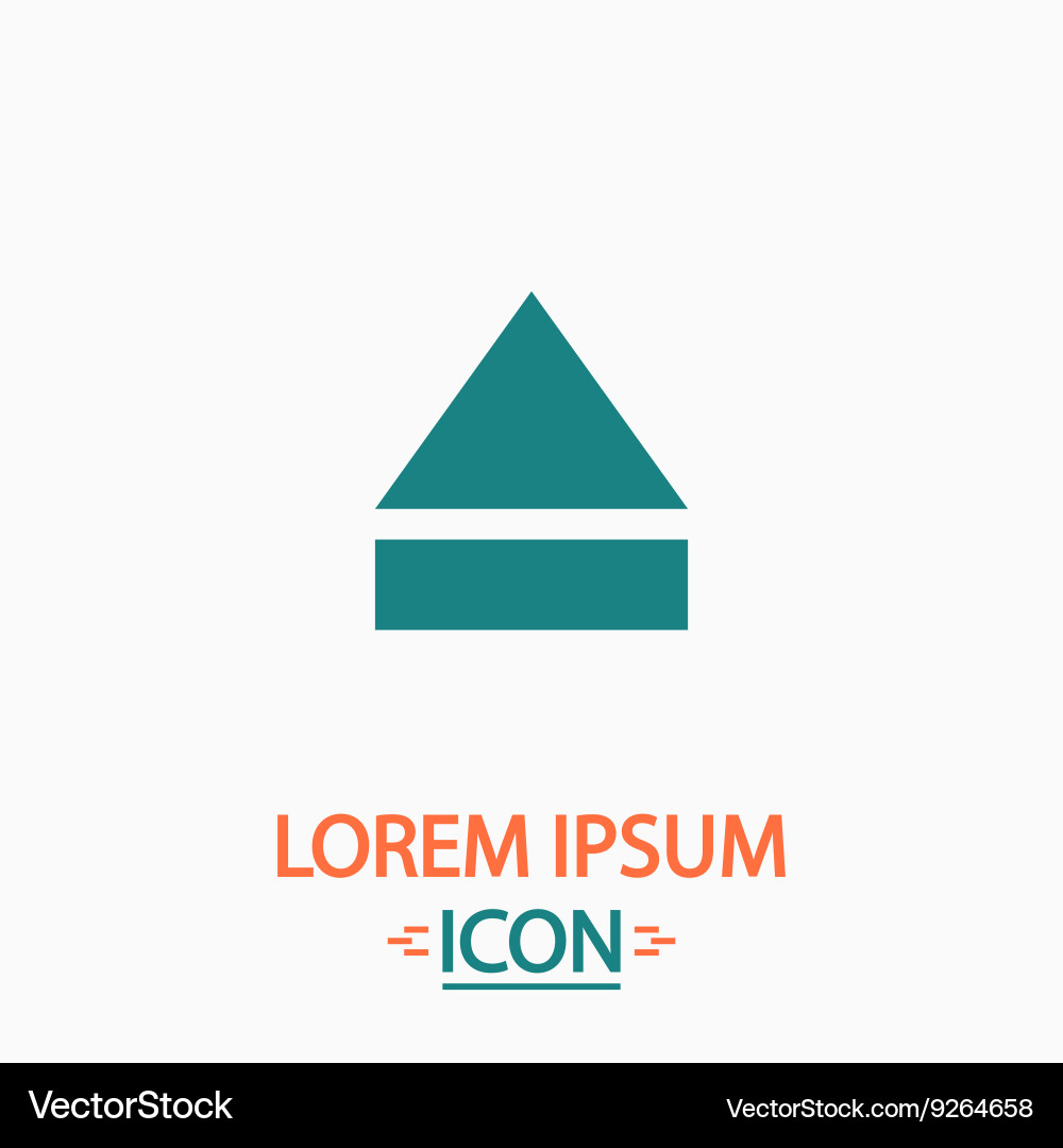 Eject computer symbol vector image