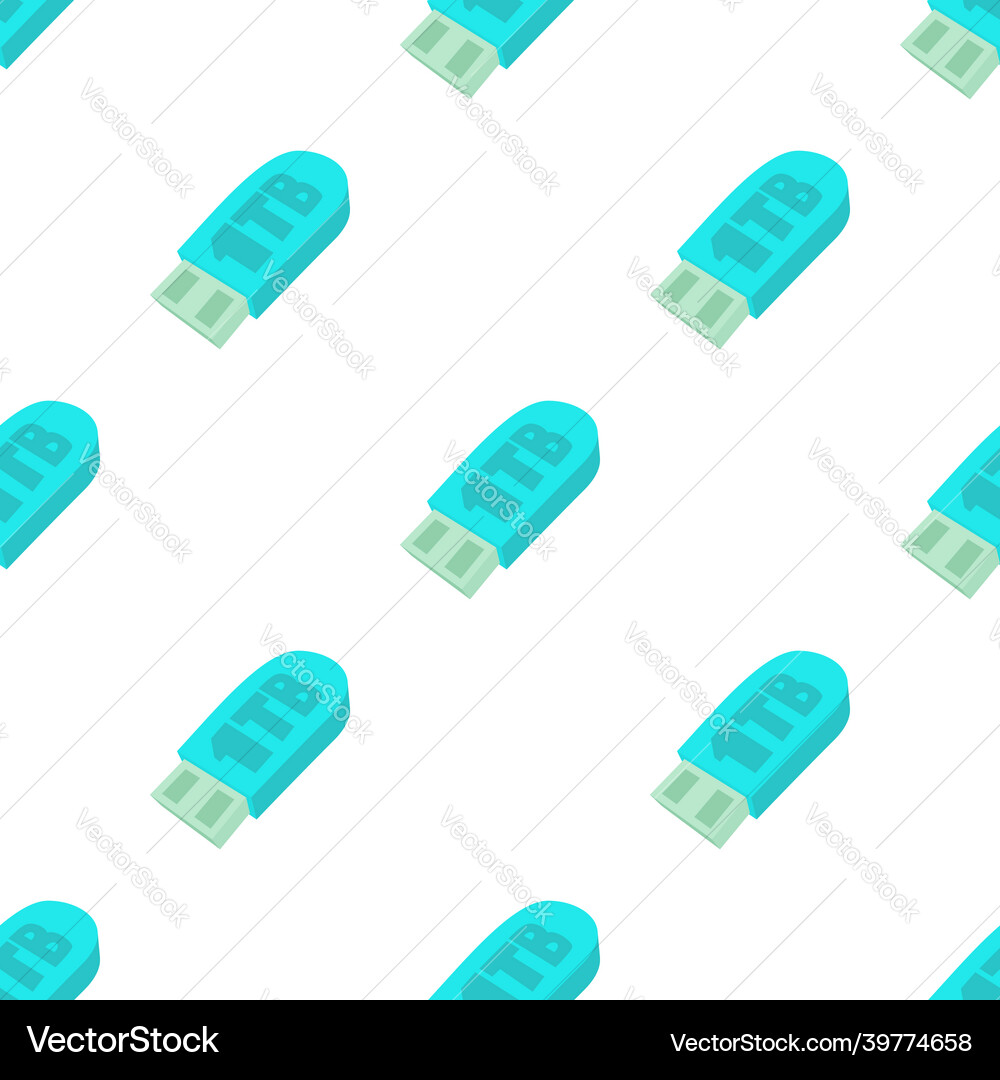 Flash drive pattern seamless Flash drive pattern seamless vector image
