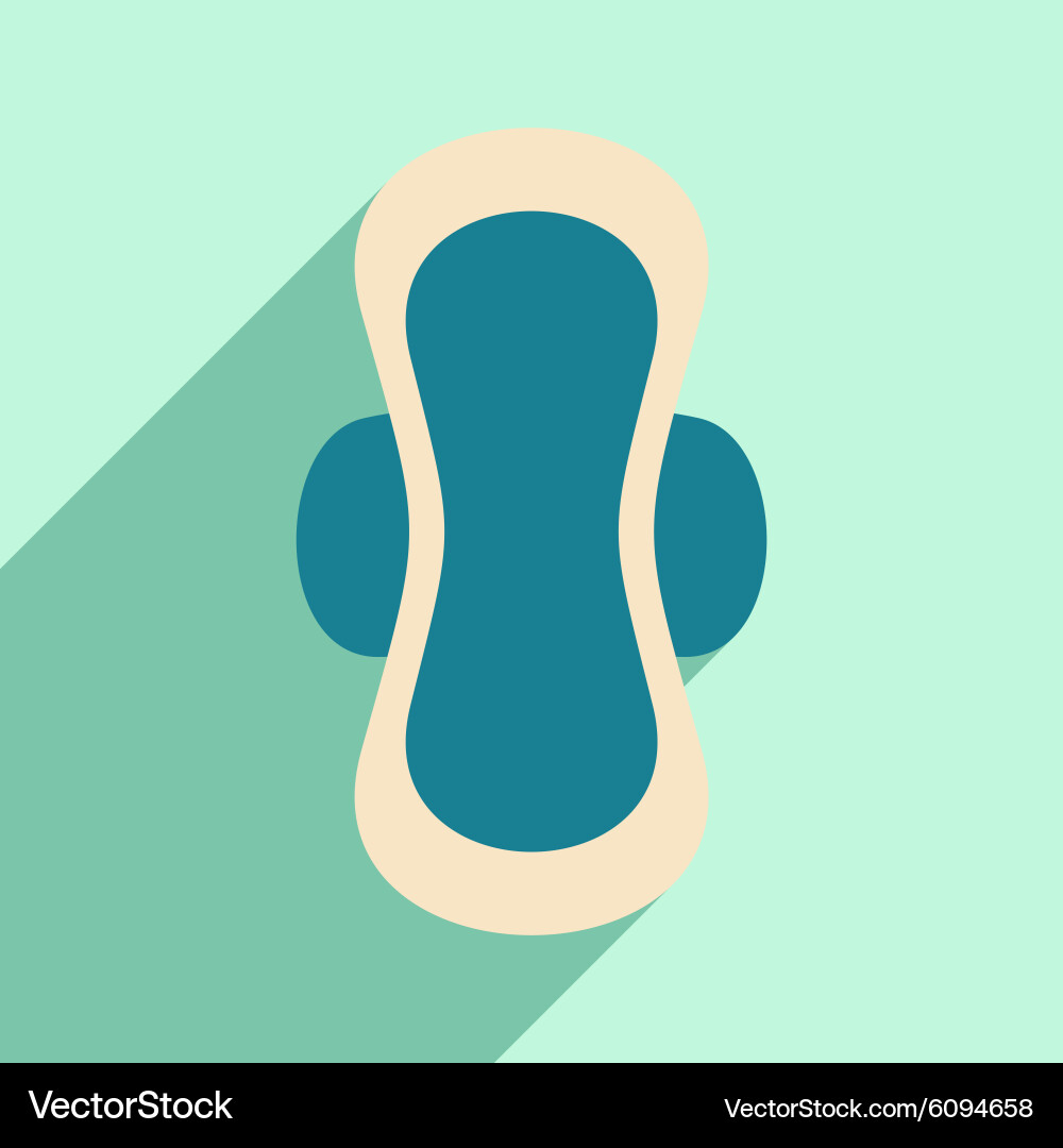 Flat with shadow icon and mobile application vector image