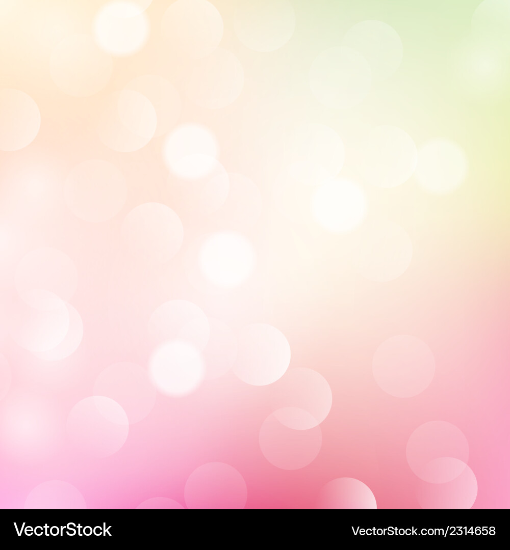 Pastel Abstract Bokeh Background Vector Image