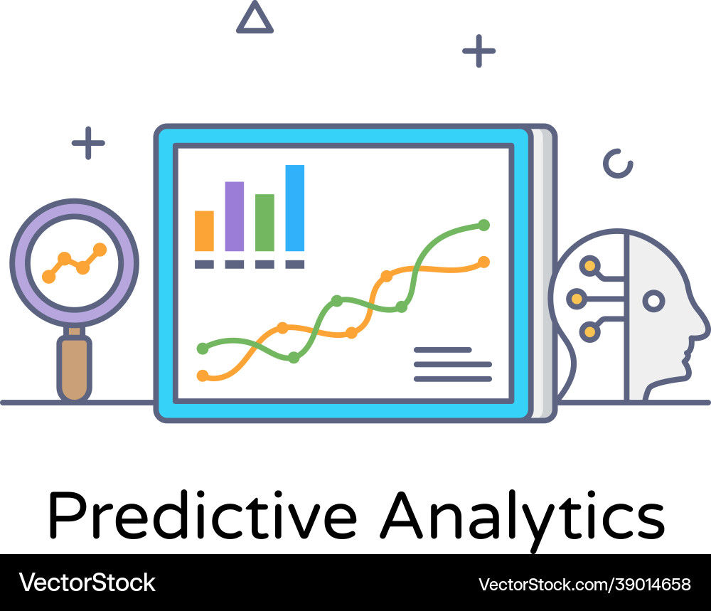 Predictive analytics Vector Image