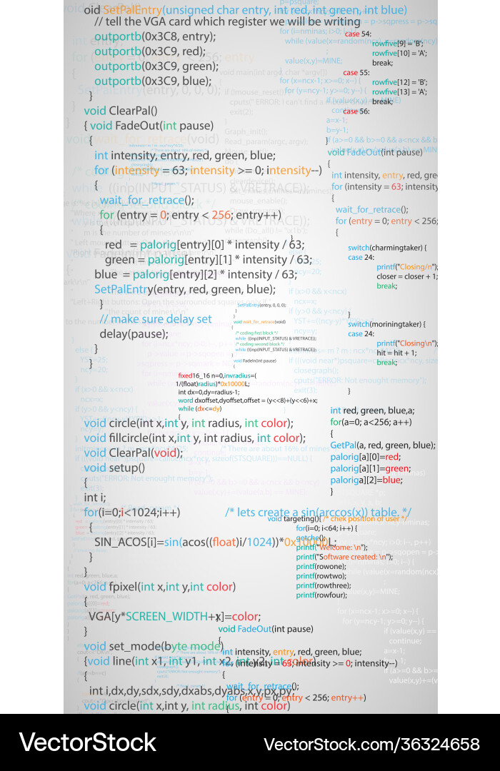 Programm Script code Programm Script code vektorbild