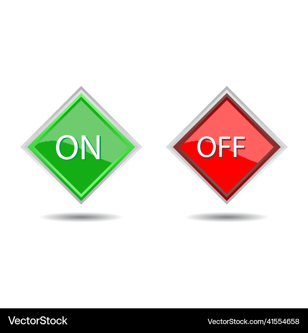 Set of website buttons vector image