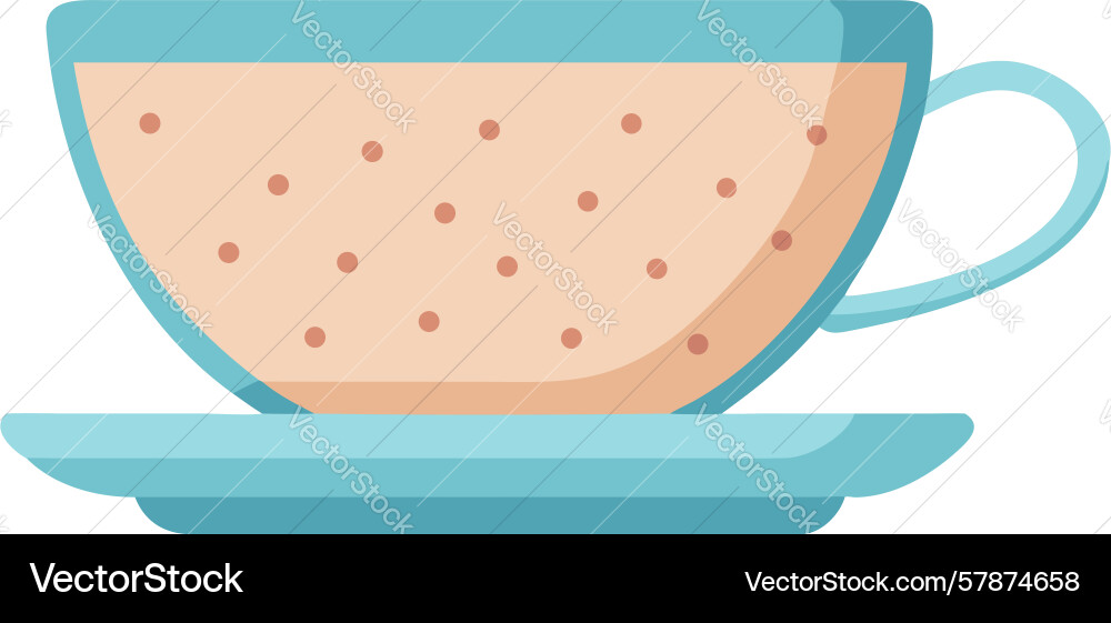 Textured dotted teacup subtle pattern design Vector Image