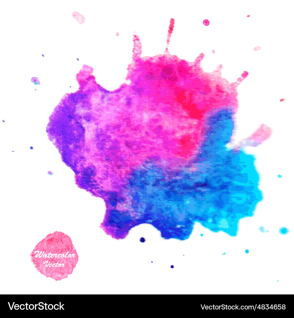 Watercolor Splash Background Vector Image