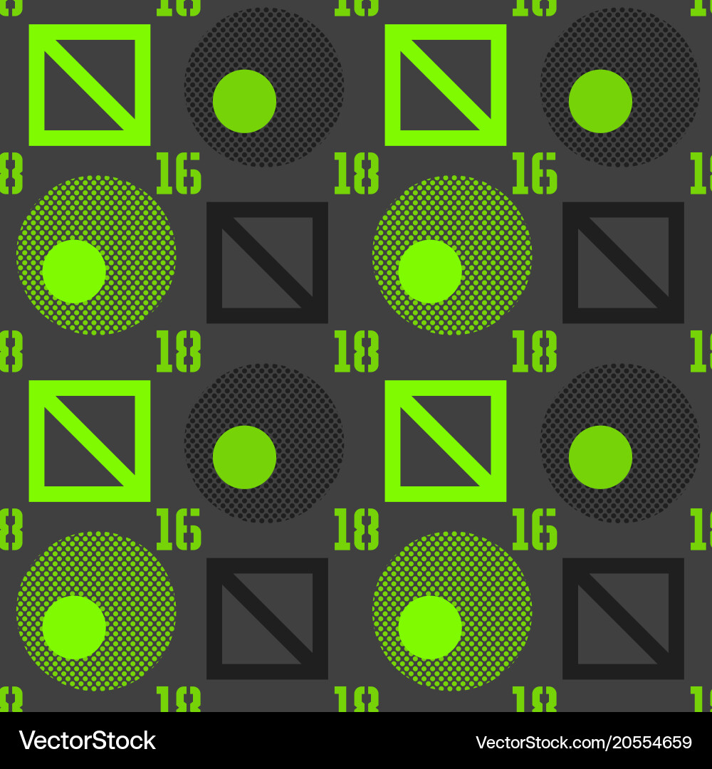 Abstract puzzle seamless pattern vector image