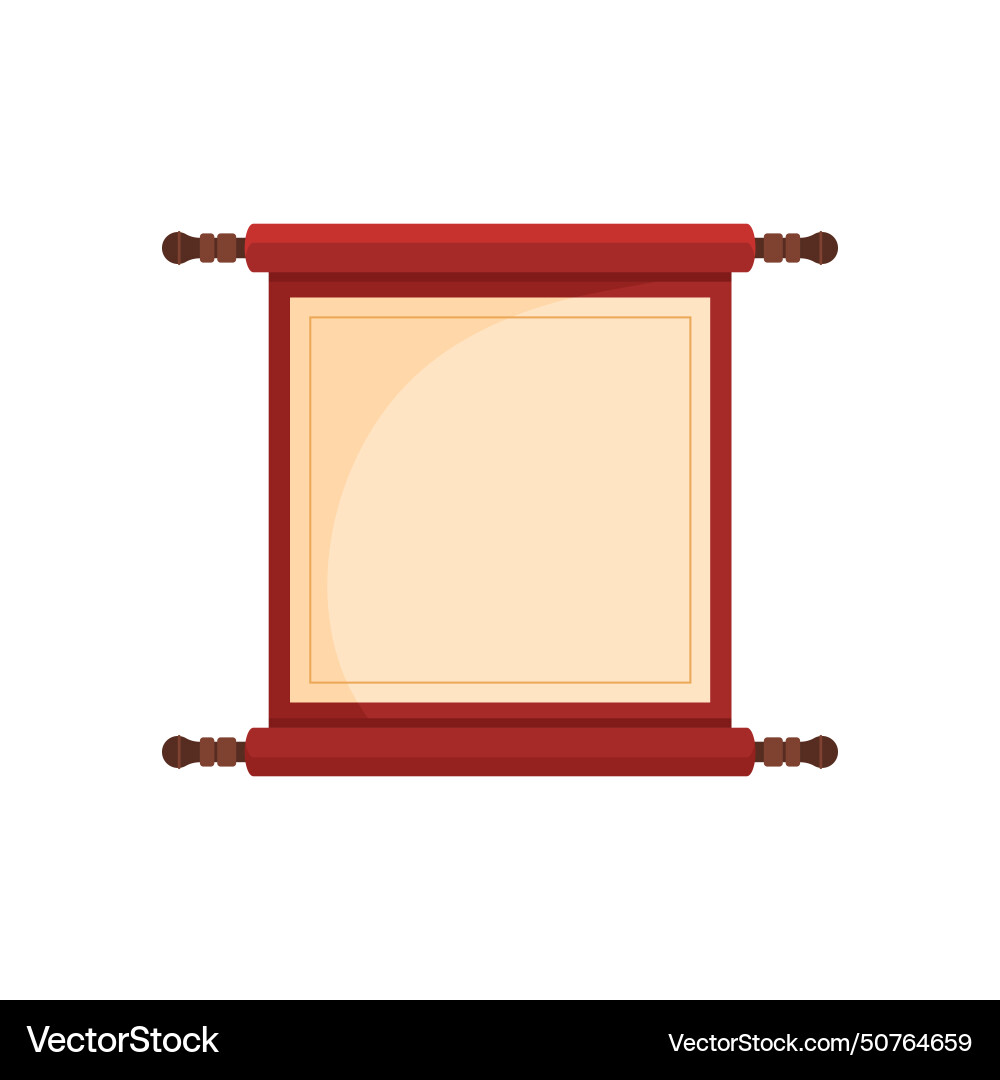Chinese paper scroll Chinese paper scroll vector image