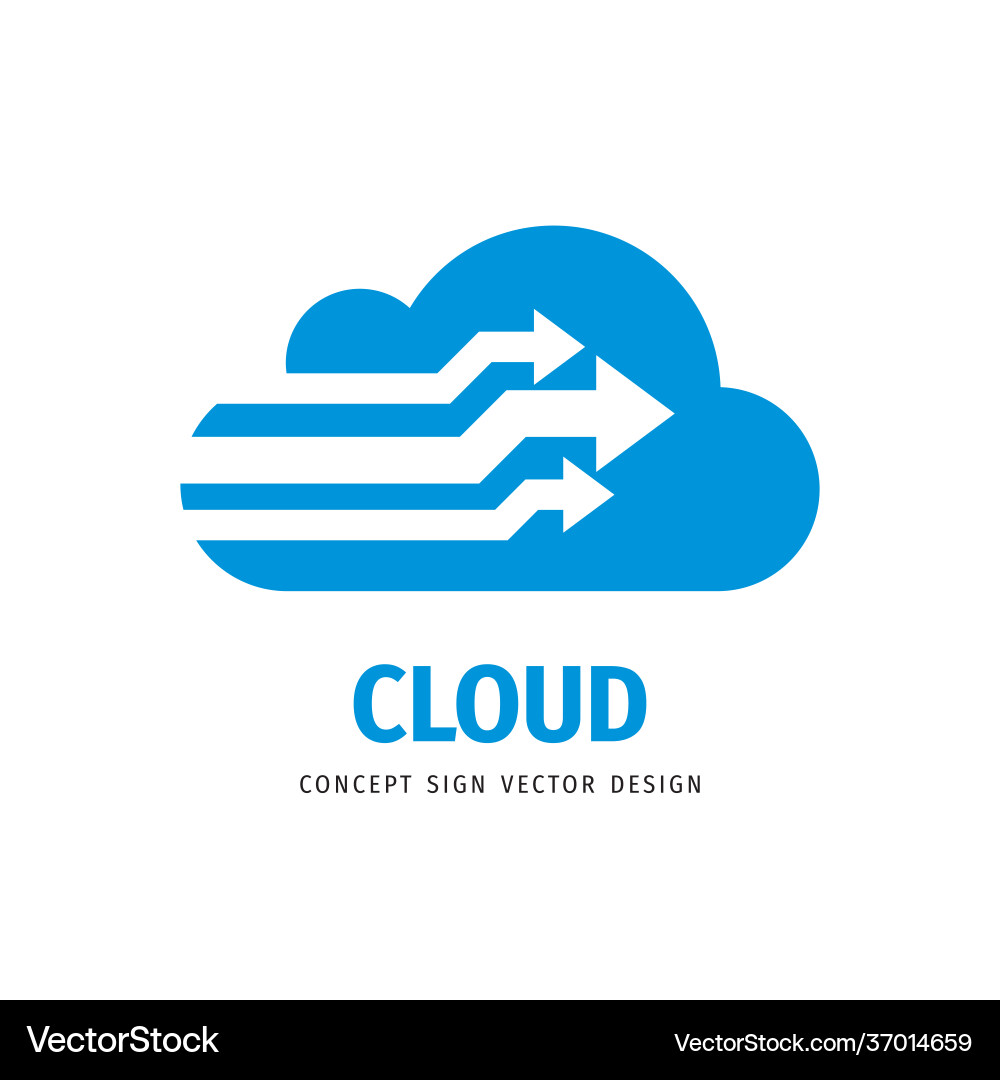 Cloud Computing Icon - Data Network vector image