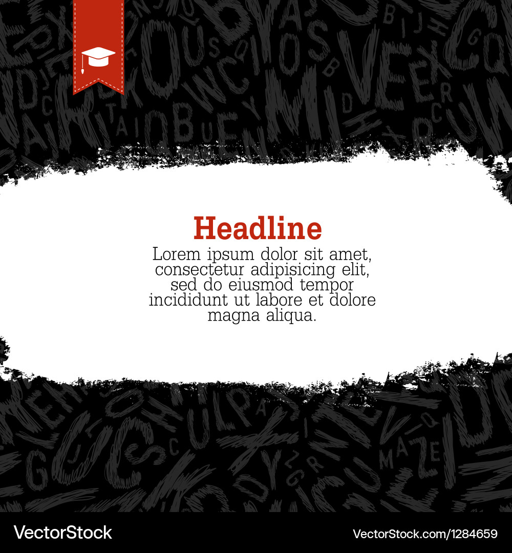 Educational Background - Seamless Pattern Vector Image