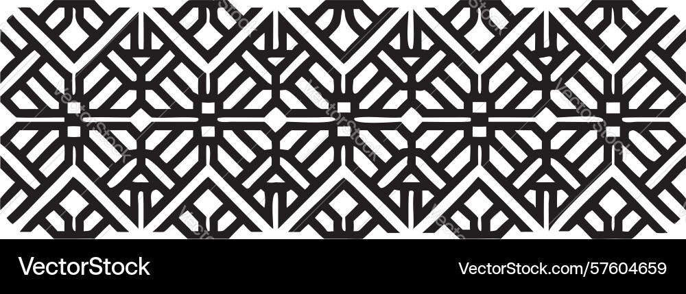 Geometric cross abstract repeating pattern Vector Image