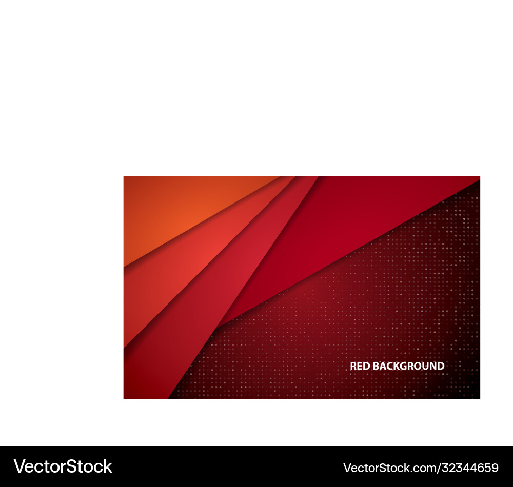 Red abstract overlap layer background and pattern Vector Image