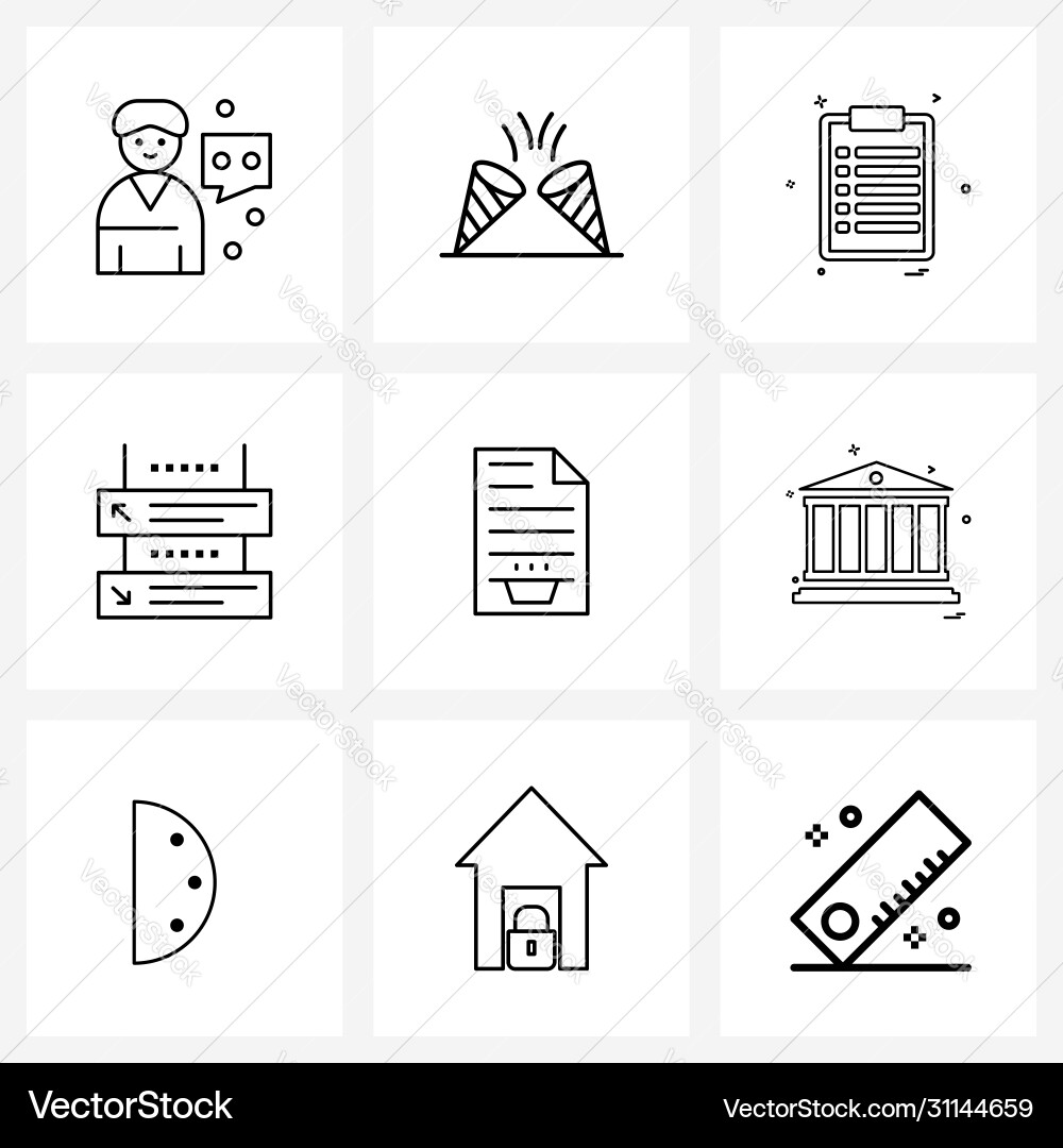 Set 9 simple line icons add product signs Vector Image
