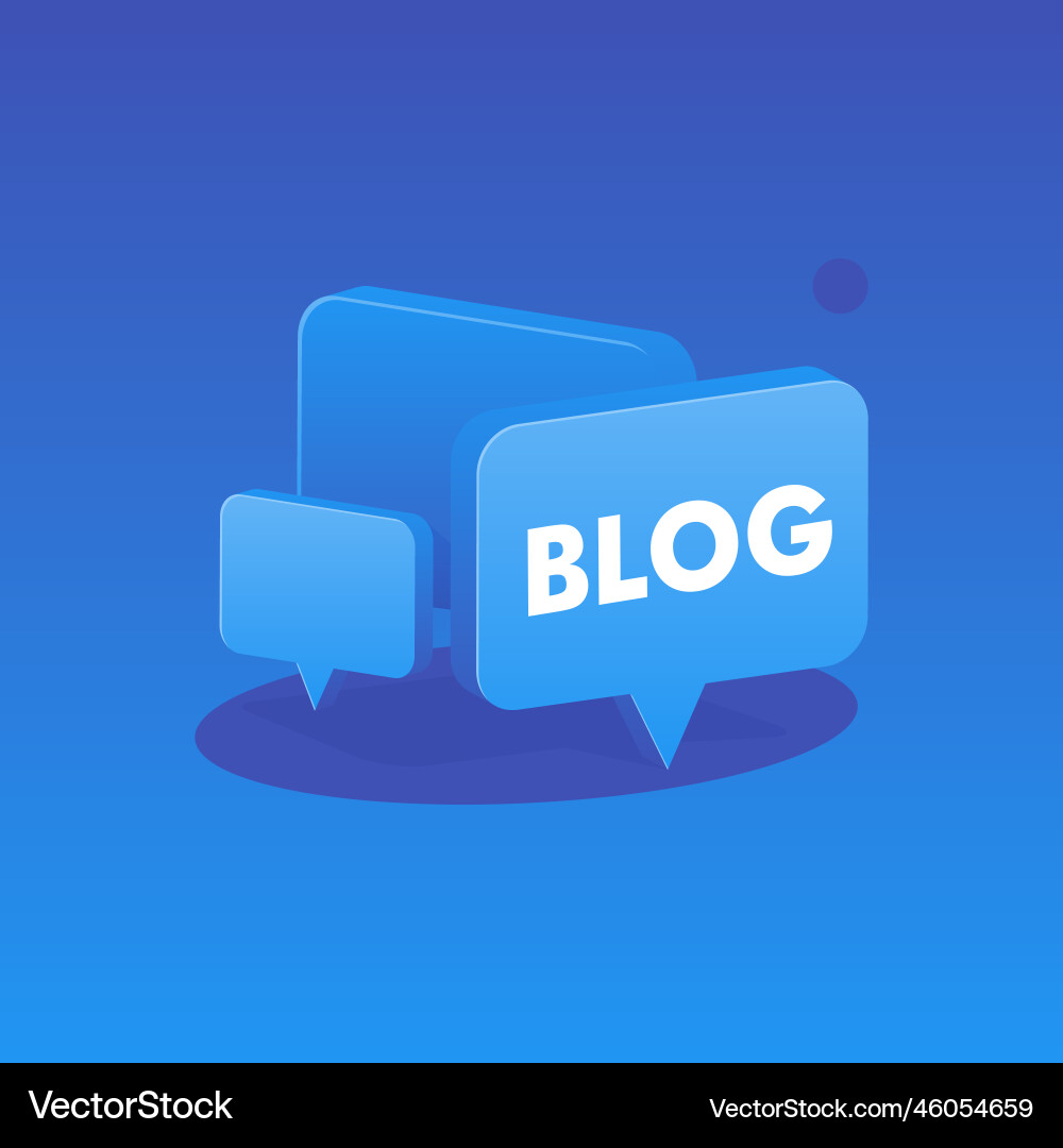 Three speech bubbles in 3d style with gradients Three speech bubbles in 3d style with gradients vector image