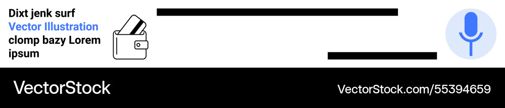 Voice command integration with digital wallet Voice command integration with digital wallet Vector Image
