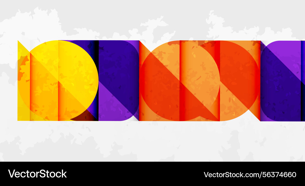 Bright colorful text design letters overlap Bright colorful text design letters overlap vector image