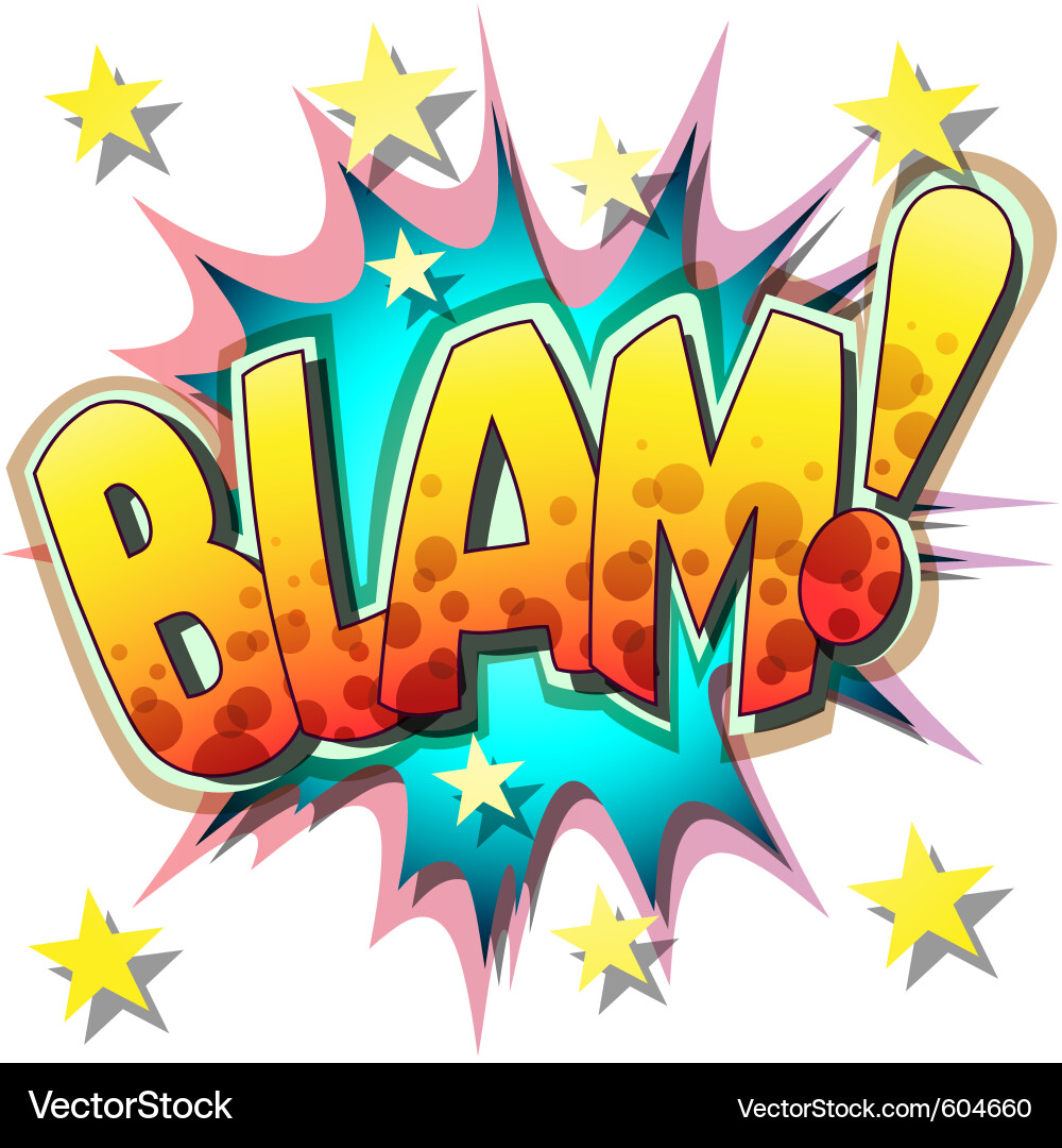 Comic Burst Explosion vector image