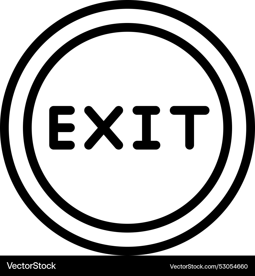 Exit icon design Vector Image