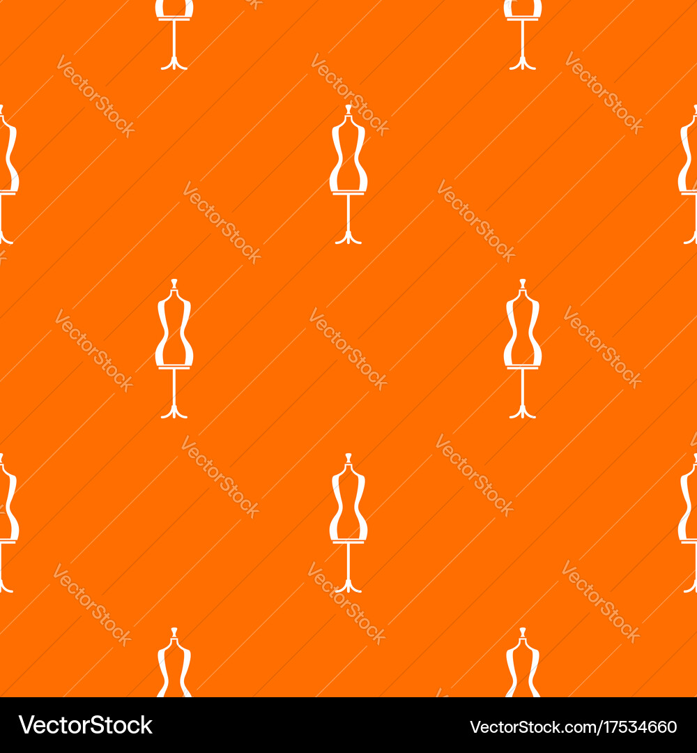 Mannequin pattern seamless Vector Image
