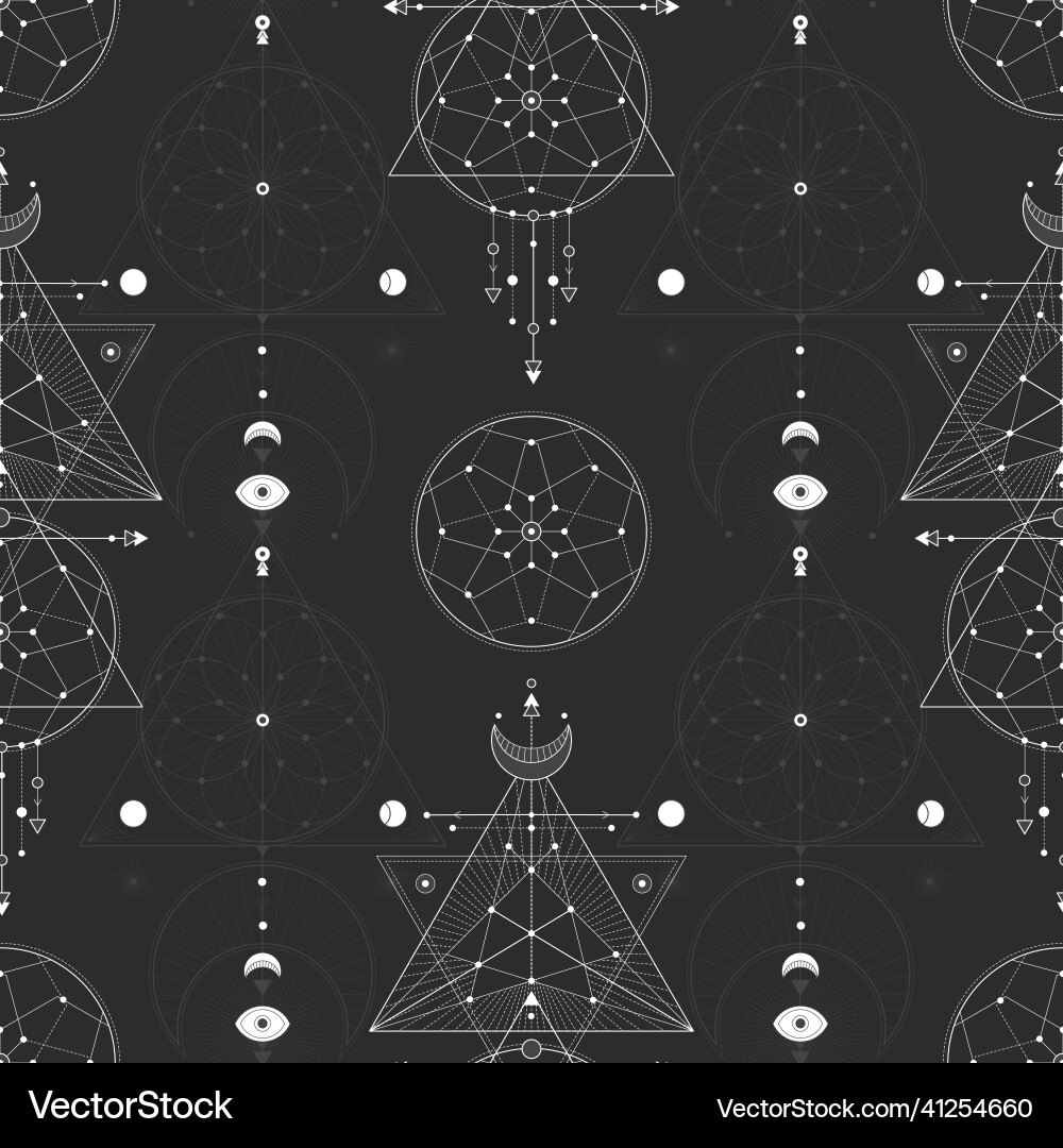Seamless pattern with geometric symbols Seamless pattern with geometric symbols vector image