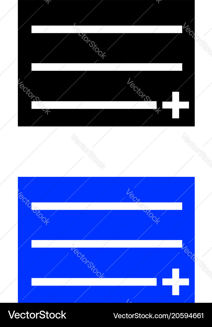 Add file icon plus on paper Vector Image