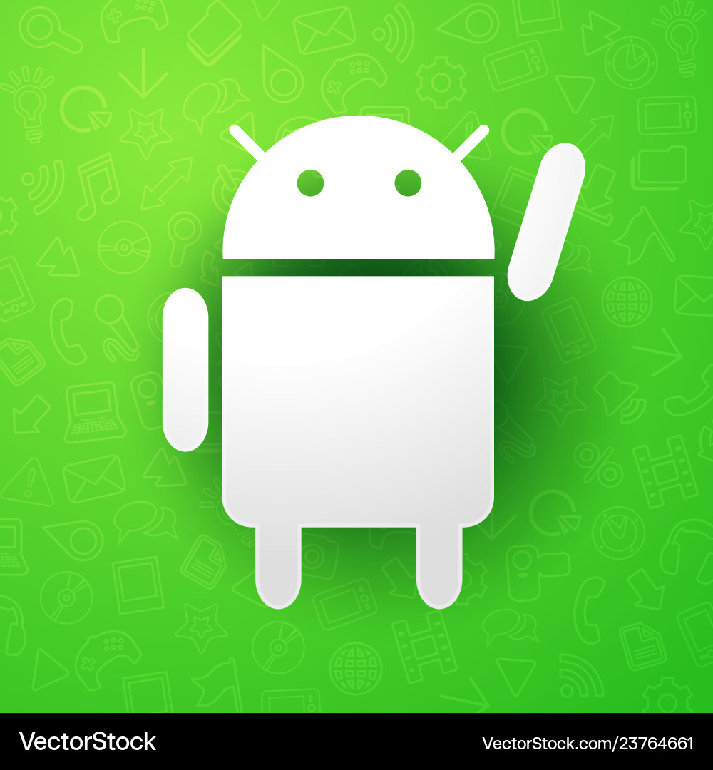Android Robot App Icon vector image