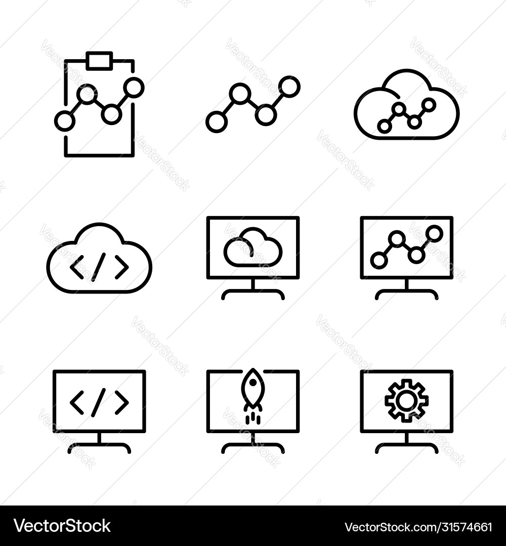 Basic search engine optimization icon include Basic search engine optimization icon include Vector Image