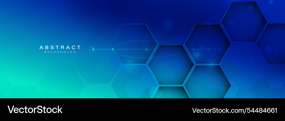 Blue hexagonal abstract background design Blue hexagonal abstract background design vector image