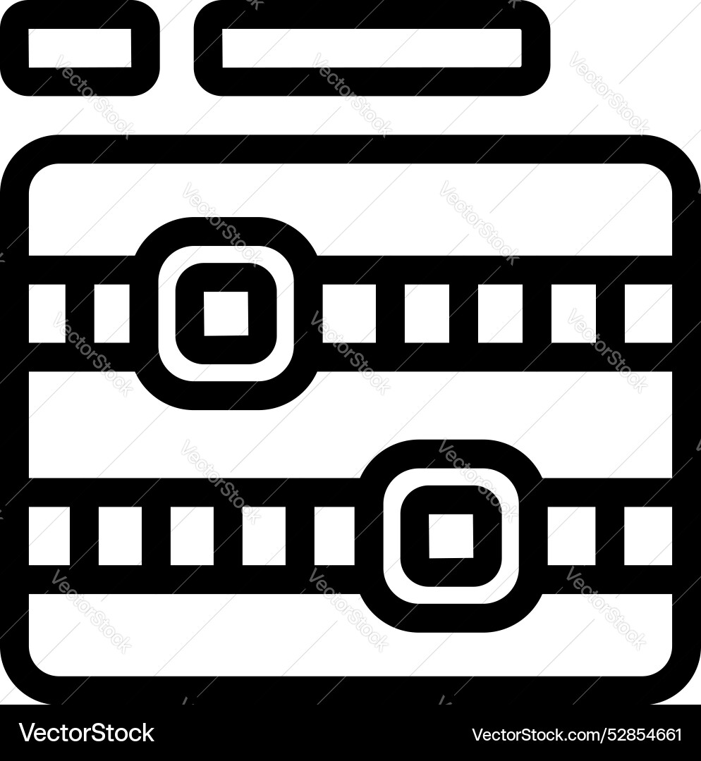 Database server icon showing data being processed Database server icon showing data being processed vector image