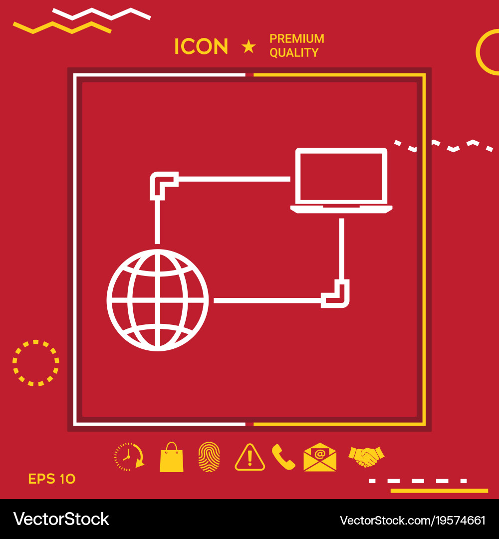 Internet connection data exchange transfer Vector Image