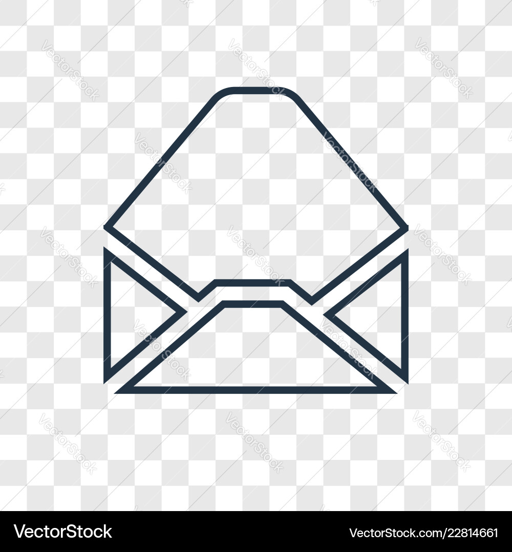 Message concept linear icon isolated Message concept linear icon isolated vector image