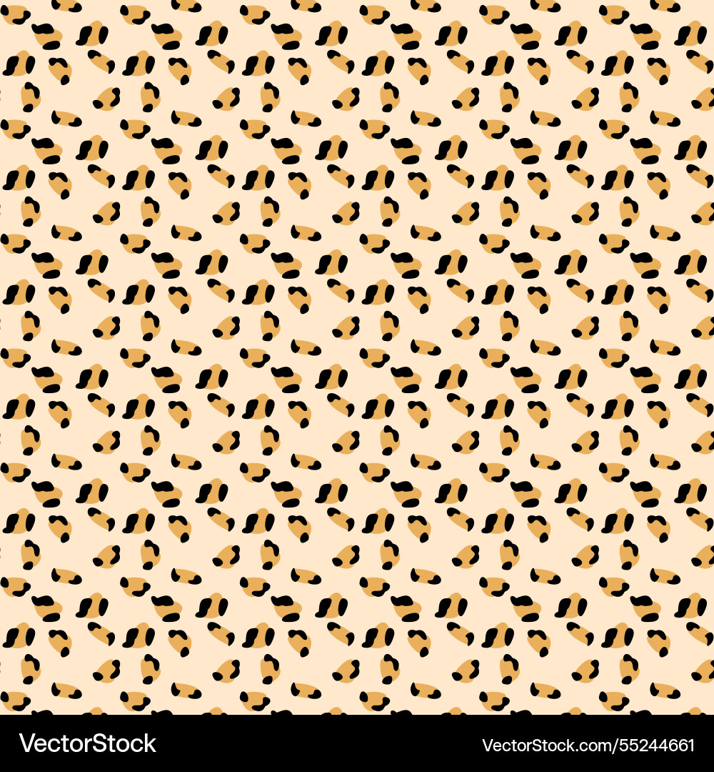 Pattern with leopard print Vector Image