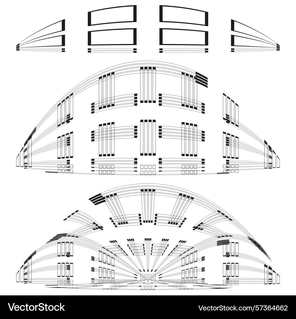 Arch icon pattern architectural curve symbol Arch icon pattern architectural curve symbol vector image