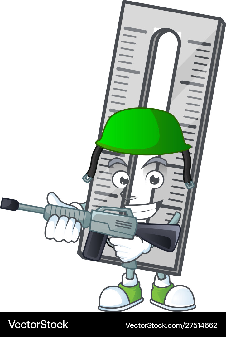 Army a rullers for measuring instruments vector image
