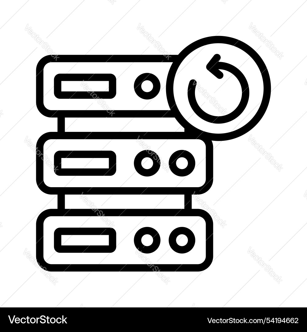 Backup data vector image