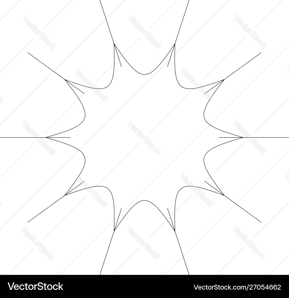 Circular geometric design elements with editable Vector Image