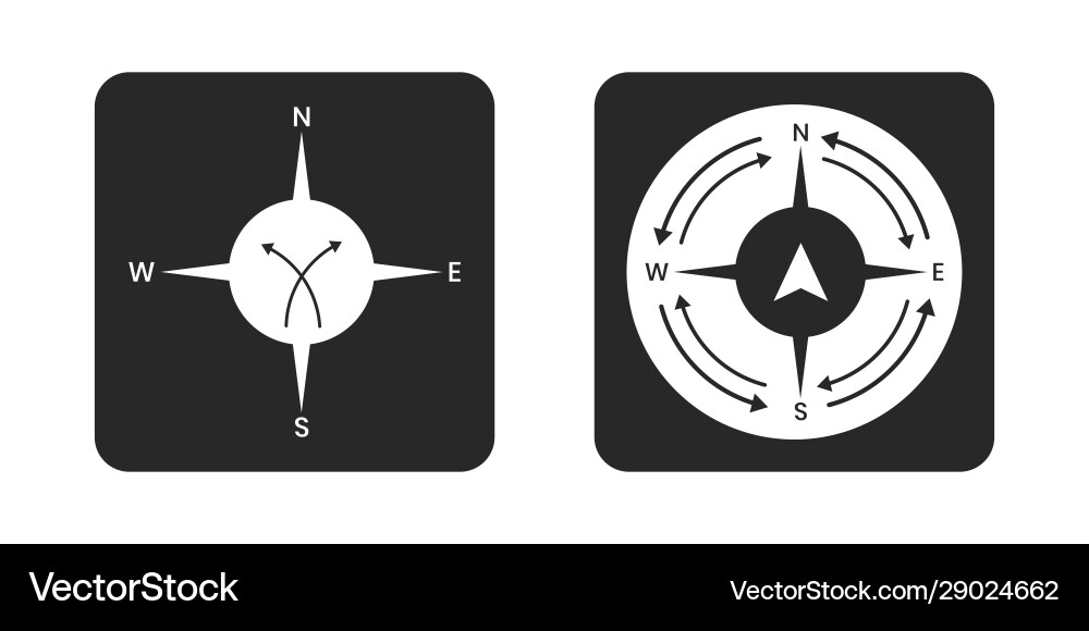 Compass pointer icon with white background Compass pointer icon with white background vector image