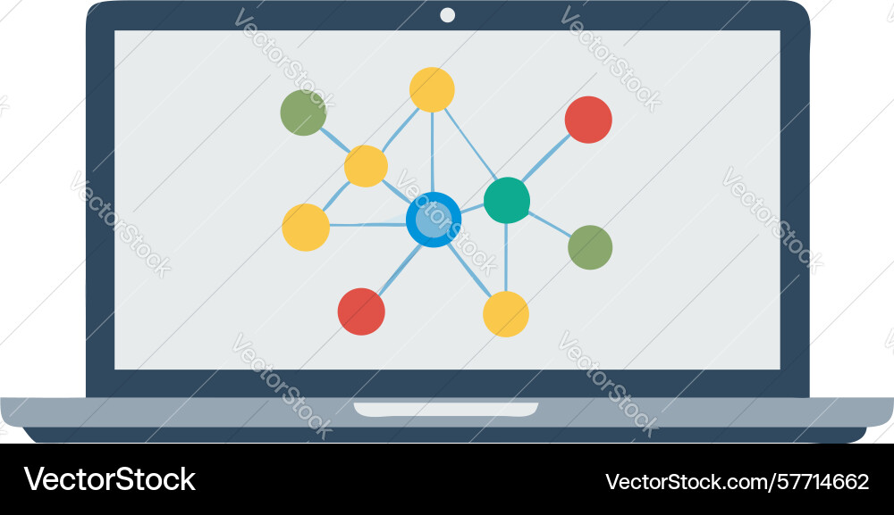 Laptop with mobile device sync for cross-platform vector image
