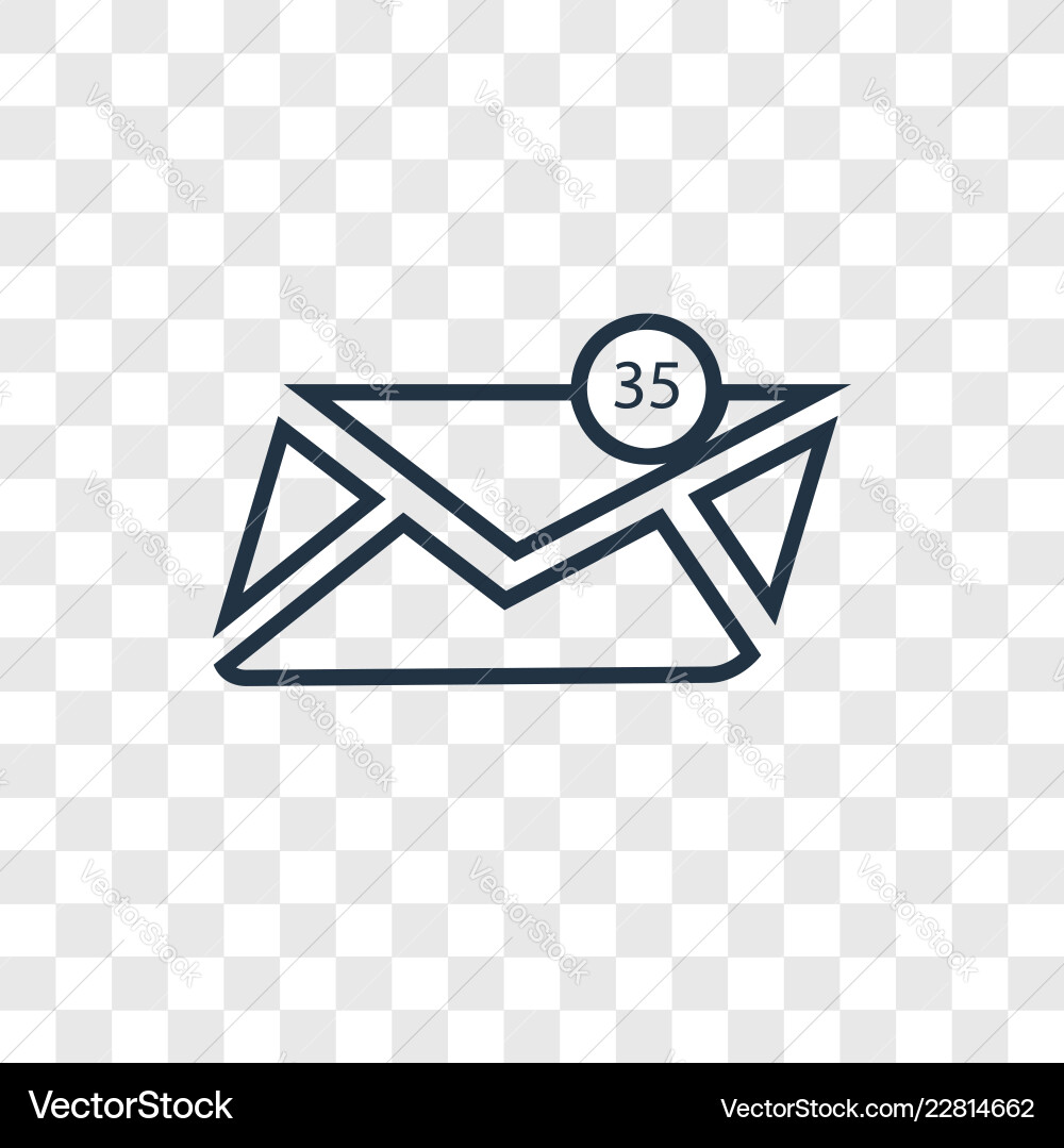 Message concept linear icon isolated Message concept linear icon isolated vector image