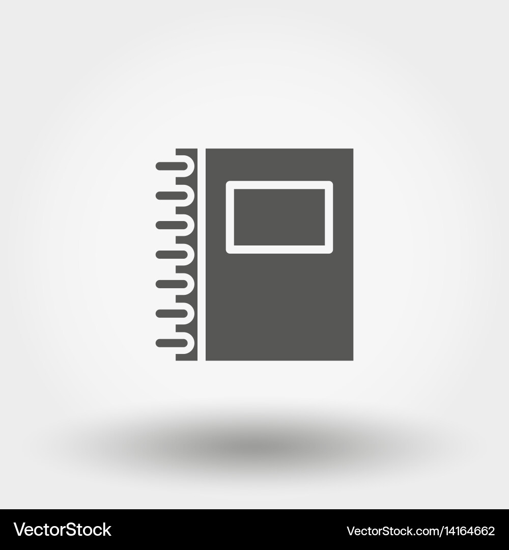 Notebook icon vector image