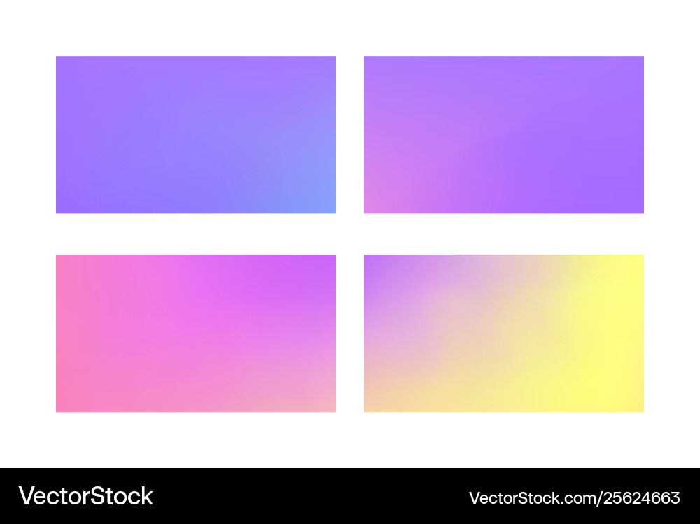 Abstract colored blurred gradient mesh background vector image