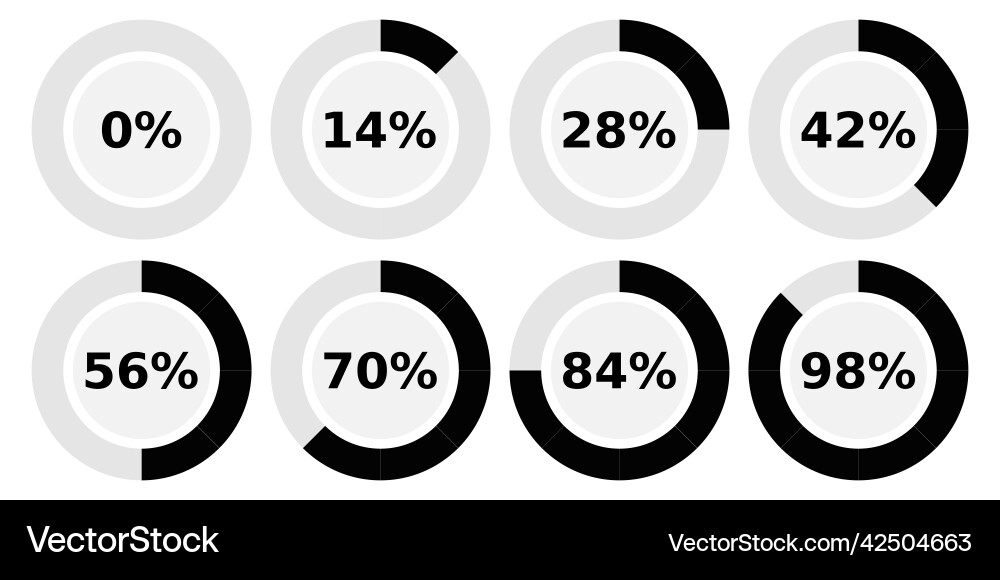 Abstract composition loading bar element icon Vector Image